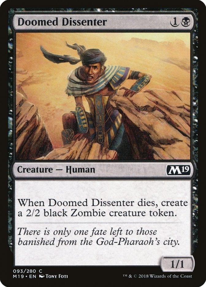 Magic: The Gathering MTG Single Doomed Dissenter [Core Set 2019]