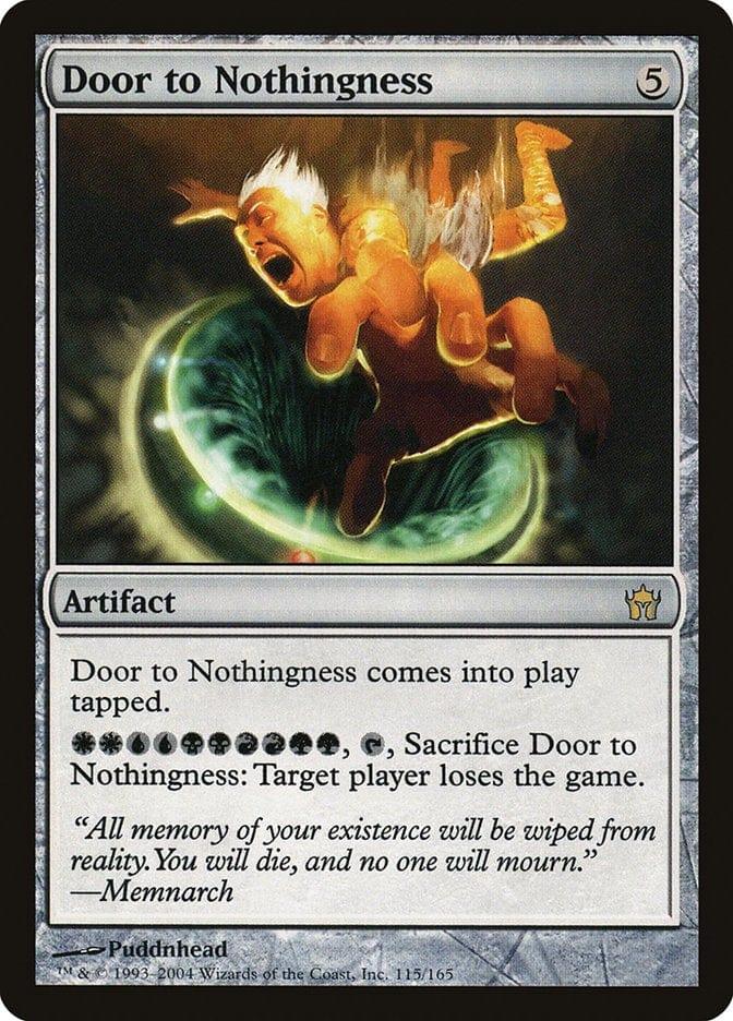 Magic: The Gathering MTG Single Door to Nothingness [Fifth Dawn]