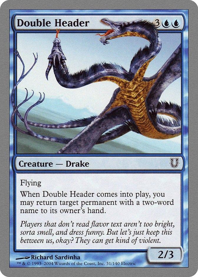 Magic: The Gathering MTG Single Double Header [Unhinged]