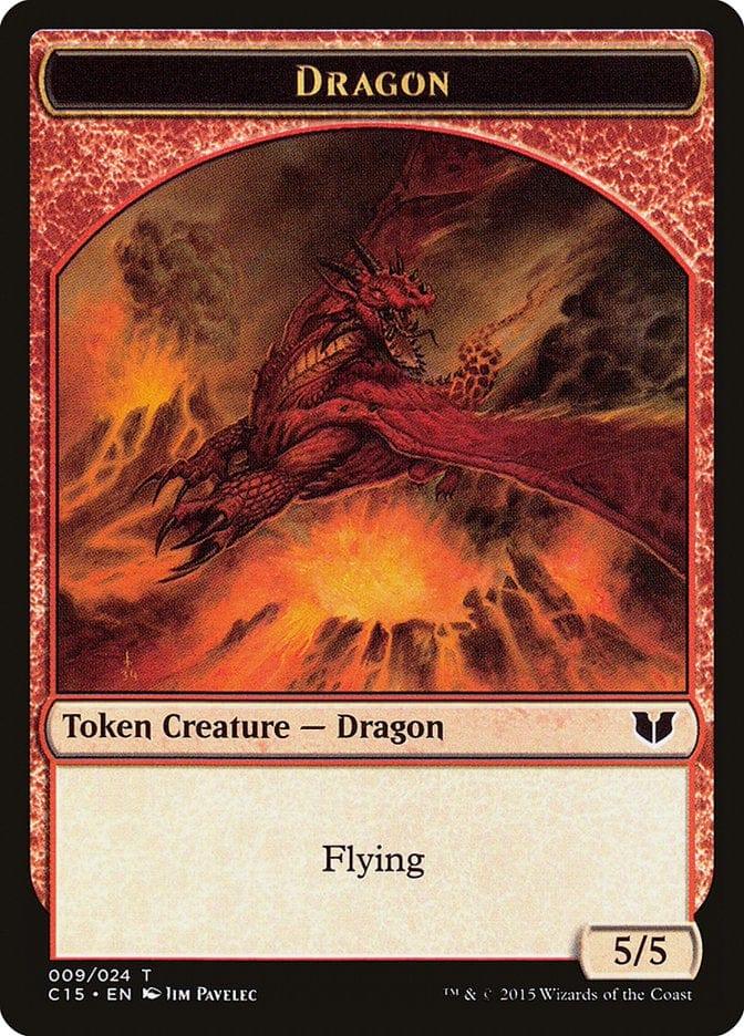 Magic: The Gathering MTG Single Dragon // Dragon Double-Sided Token [Commander 2015 Tokens]