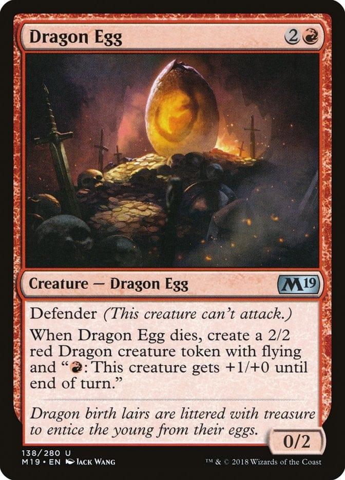 Magic: The Gathering MTG Single Dragon Egg [Core Set 2019]