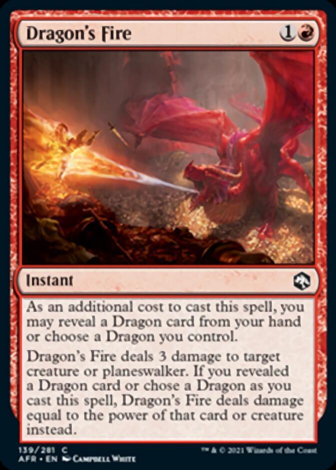 Magic: The Gathering MTG Single Dragon's Fire [Dungeons & Dragons: Adventures in the Forgotten Realms]