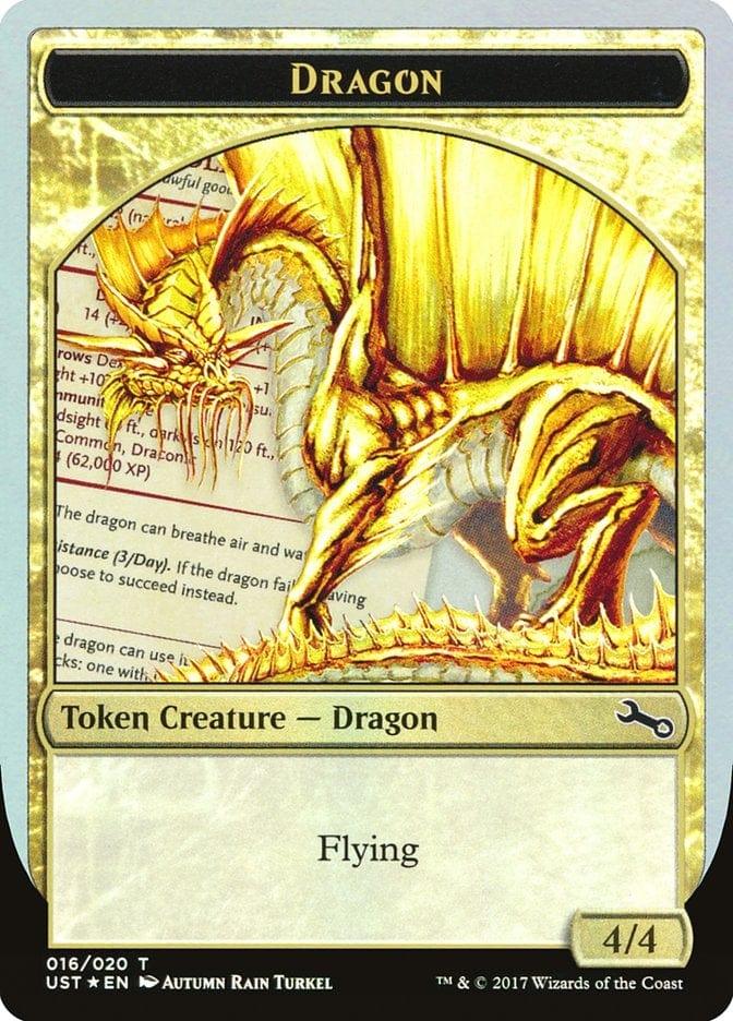 Magic: The Gathering MTG Single Dragon [Unstable Tokens]