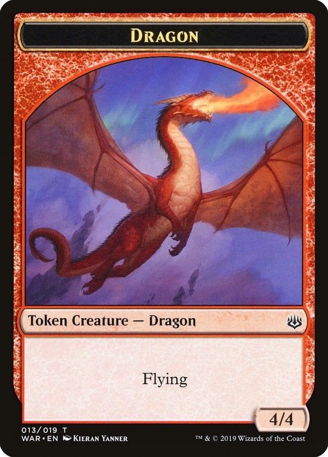 Magic: The Gathering MTG Single Dragon [War of the Spark Tokens]