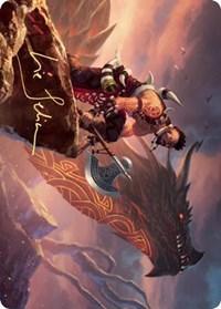 Magic: The Gathering MTG Single Dragonkin Berserker Art Card (Gold-Stamped Signature) [Kaldheim: Art Series]