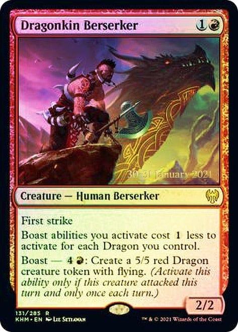 Magic: The Gathering MTG Single Dragonkin Berserker  [Kaldheim Prerelease Promos]