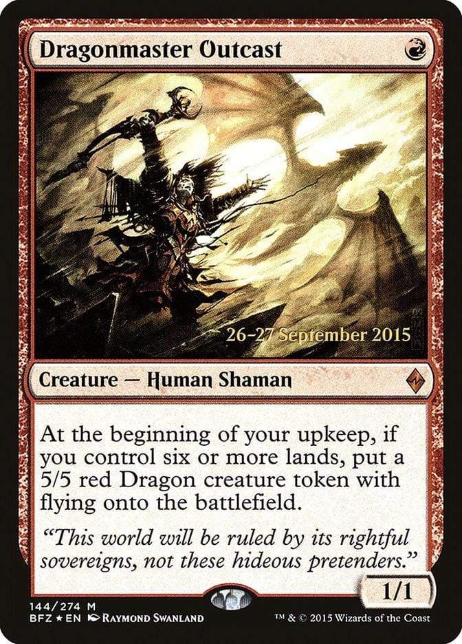 Magic: The Gathering MTG Single Dragonmaster Outcast  [Battle for Zendikar Prerelease Promos]