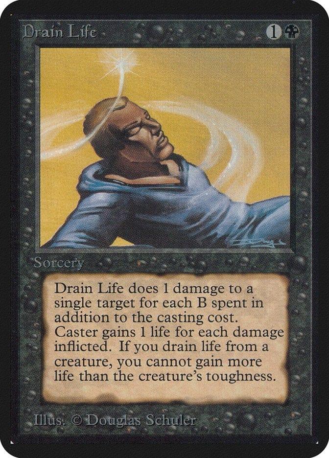 Magic: The Gathering MTG Single Drain Life [Limited Edition Alpha]
