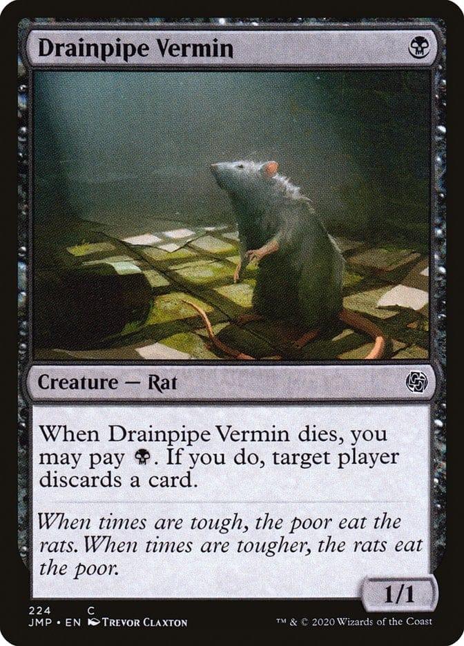 Magic: The Gathering MTG Single Drainpipe Vermin [Jumpstart]
