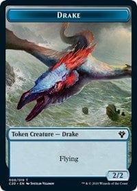 Magic: The Gathering MTG Single Drake // Insect (018) Double-sided Token [Commander 2020]