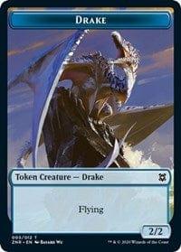 Magic: The Gathering MTG Single Drake // Insect Double-sided Token [Zendikar Rising]