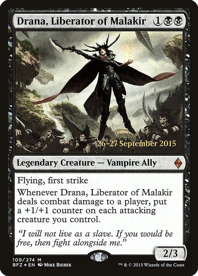 Magic: The Gathering MTG Single Drana, Liberator of Malakir  [Battle for Zendikar Prerelease Promos]