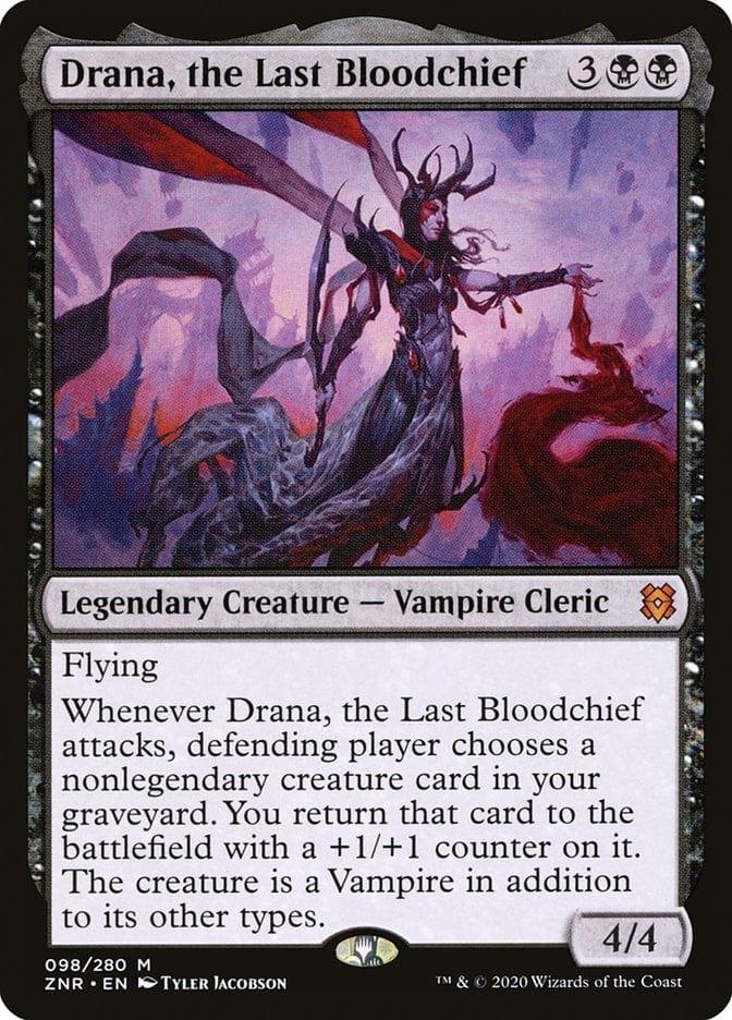 Magic: The Gathering MTG Single Drana, the Last Bloodchief [Zendikar Rising]