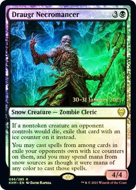 Magic: The Gathering MTG Single Draugr Necromancer  [Kaldheim Prerelease Promos]