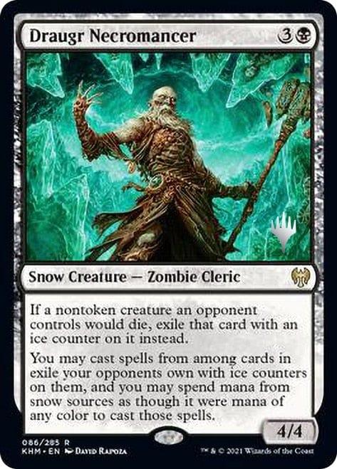 Magic: The Gathering MTG Single Draugr Necromancer [Kaldheim Promo Pack]