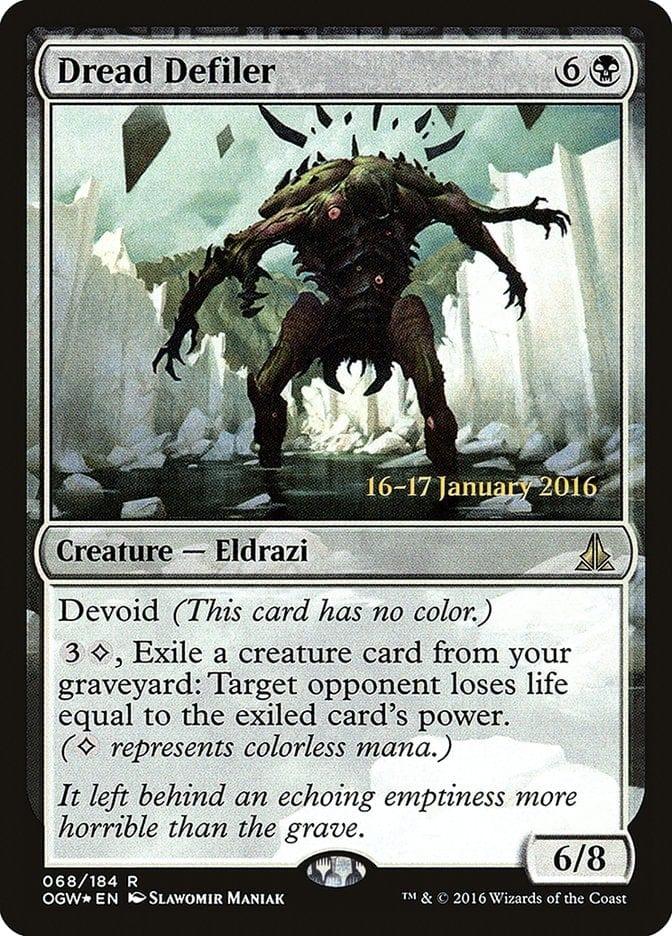 Magic: The Gathering MTG Single Dread Defiler [Oath of the Gatewatch Prerelease Promos]