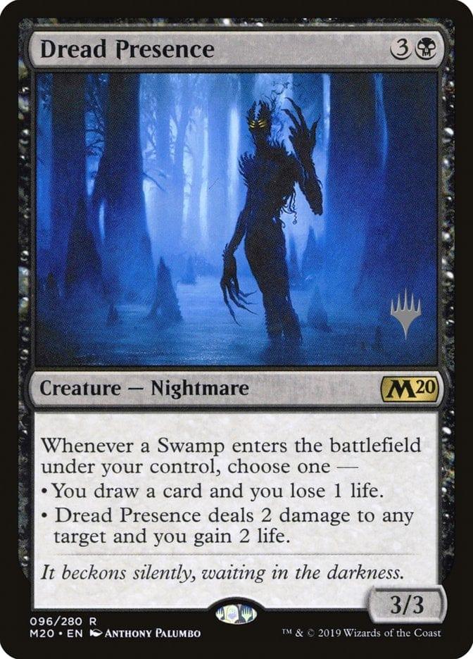 Magic: The Gathering MTG Single Dread Presence (Promo Pack) [Core Set 2020 Promos]