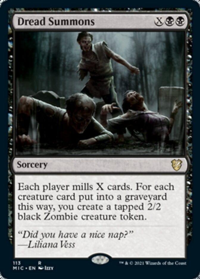 Magic: The Gathering MTG Single Dread Summons [Innistrad: Midnight Hunt Commander]
