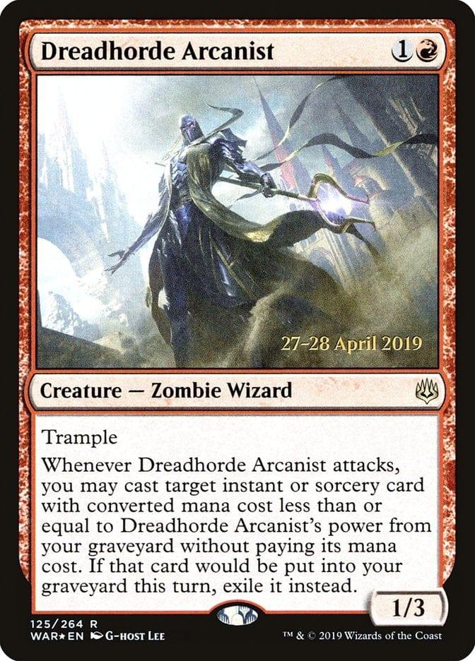 Magic: The Gathering MTG Single Dreadhorde Arcanist  [War of the Spark Prerelease Promos]