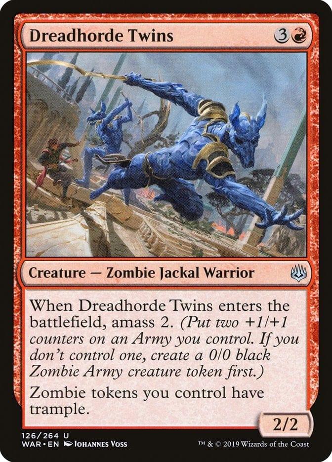 Magic: The Gathering MTG Single Dreadhorde Twins [War of the Spark]