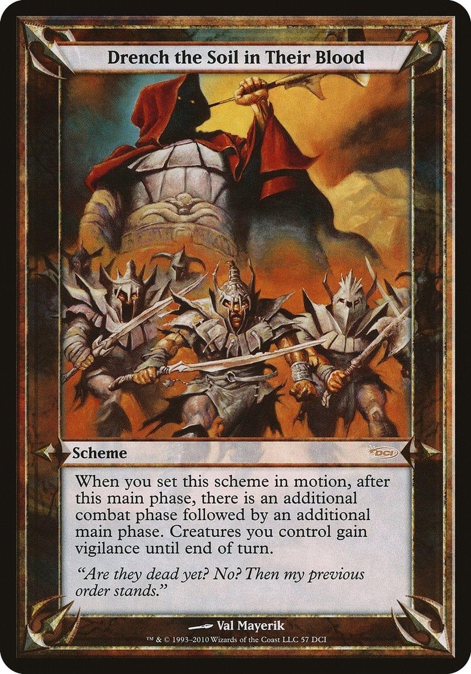 Magic: The Gathering MTG Single Drench the Soil in Their Blood (Schemes) [Promotional Schemes]