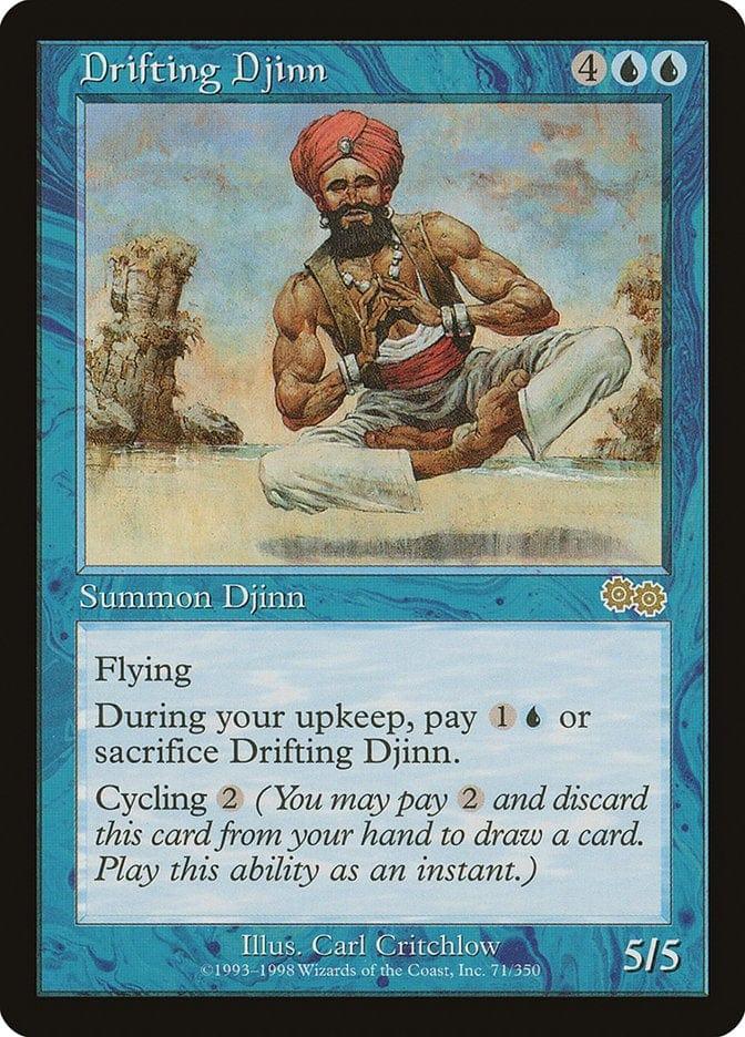 Magic: The Gathering MTG Single Drifting Djinn [Urza's Saga]