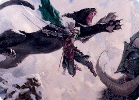 Magic: The Gathering MTG Single Drizzt Do'Urden Art Card [Dungeons & Dragons: Adventures in the Forgotten Realms Art Series]