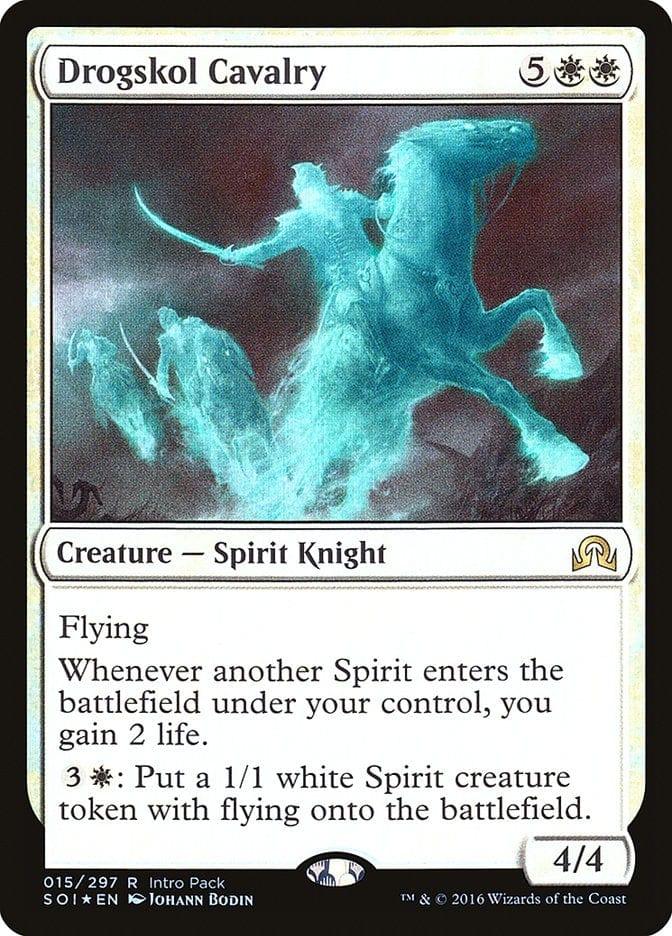 Magic: The Gathering MTG Single Drogskol Cavalry (Intro Pack) [Shadows over Innistrad Promos]