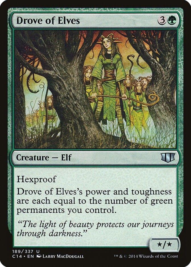 Magic: The Gathering MTG Single Drove of Elves [Commander 2014]