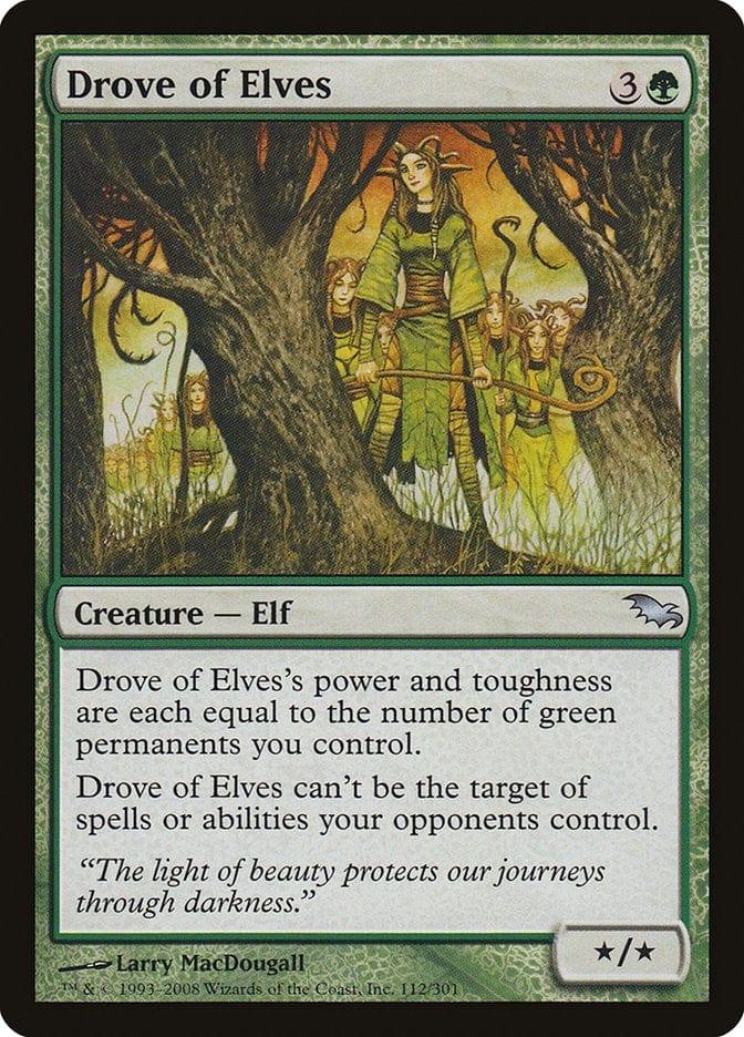 Magic: The Gathering MTG Single Drove of Elves [Shadowmoor]