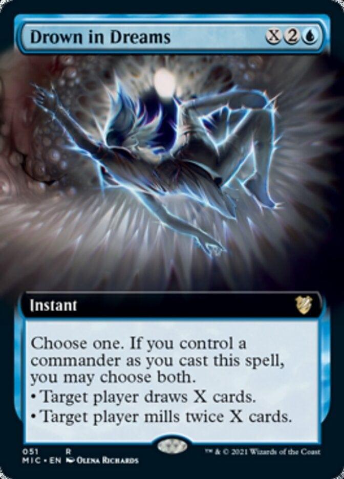 Magic: The Gathering MTG Single Drown in Dreams (Extended) [Innistrad: Midnight Hunt Commander]