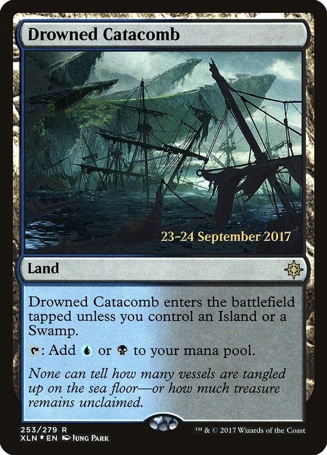 Magic: The Gathering MTG Single Drowned Catacomb  [Ixalan Prerelease Promos]