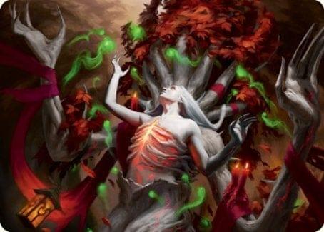 Magic: The Gathering MTG Single Dryad's Revival Art Card [Innistrad: Midnight Hunt Art Series]