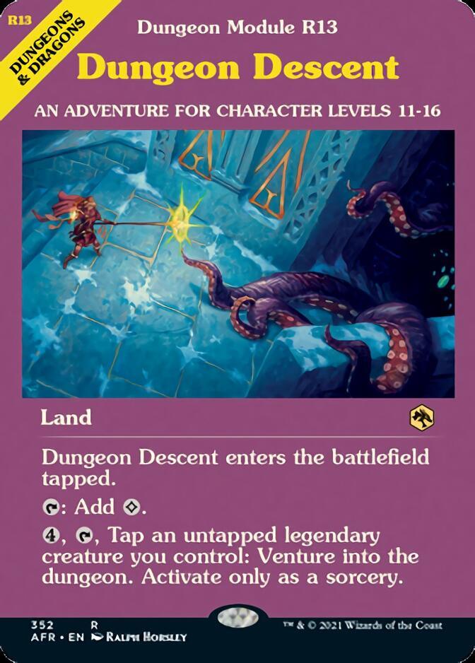 Magic: The Gathering MTG Single Dungeon Descent (Dungeon Module) [Dungeons & Dragons: Adventures in the Forgotten Realms]