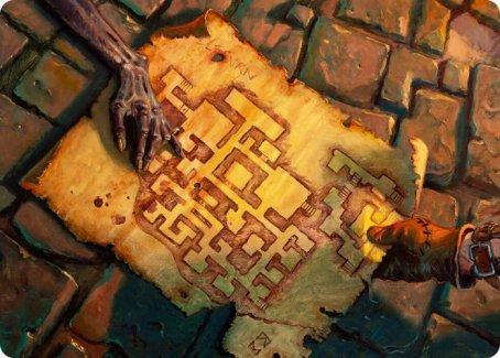 Magic: The Gathering MTG Single Dungeon Map Art Card [Dungeons & Dragons: Adventures in the Forgotten Realms Art Series]