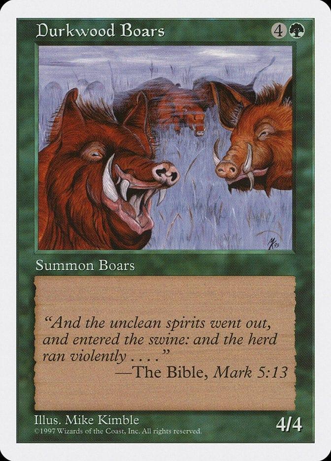 Magic: The Gathering MTG Single Durkwood Boars [Fifth Edition]