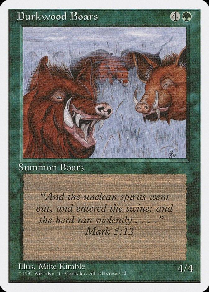 Magic: The Gathering MTG Single Durkwood Boars [Fourth Edition]