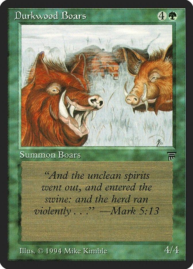 Magic: The Gathering MTG Single Durkwood Boars [Legends]