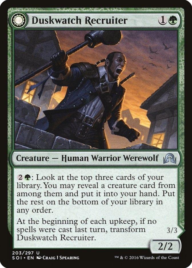 Magic: The Gathering MTG Single Duskwatch Recruiter // Krallenhorde Howler [Shadows over Innistrad]