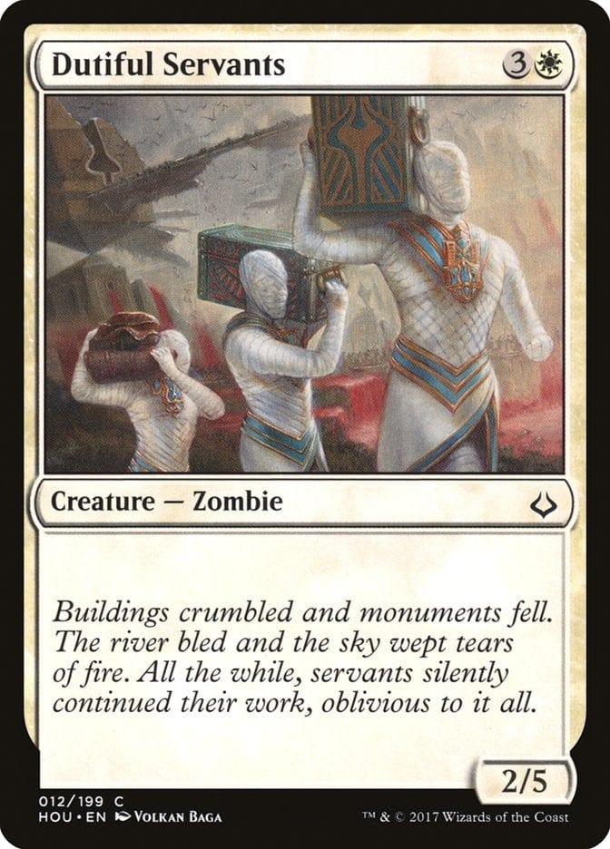 Magic: The Gathering MTG Single Dutiful Servants [Hour of Devastation]