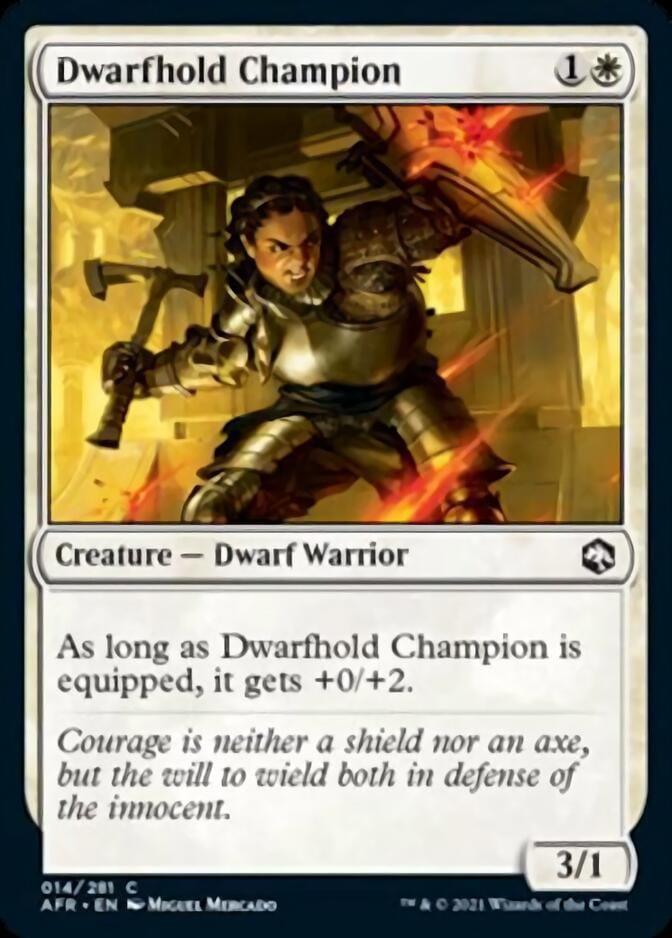 Magic: The Gathering MTG Single Dwarfhold Champion [Dungeons & Dragons: Adventures in the Forgotten Realms]
