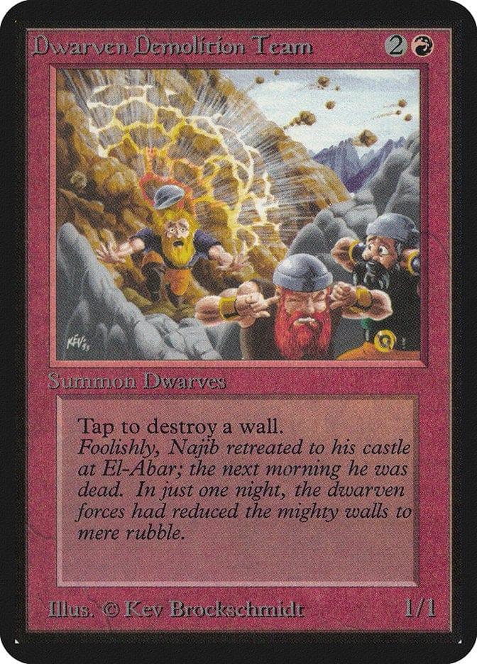 Magic: The Gathering MTG Single Dwarven Demolition Team [Limited Edition Alpha]