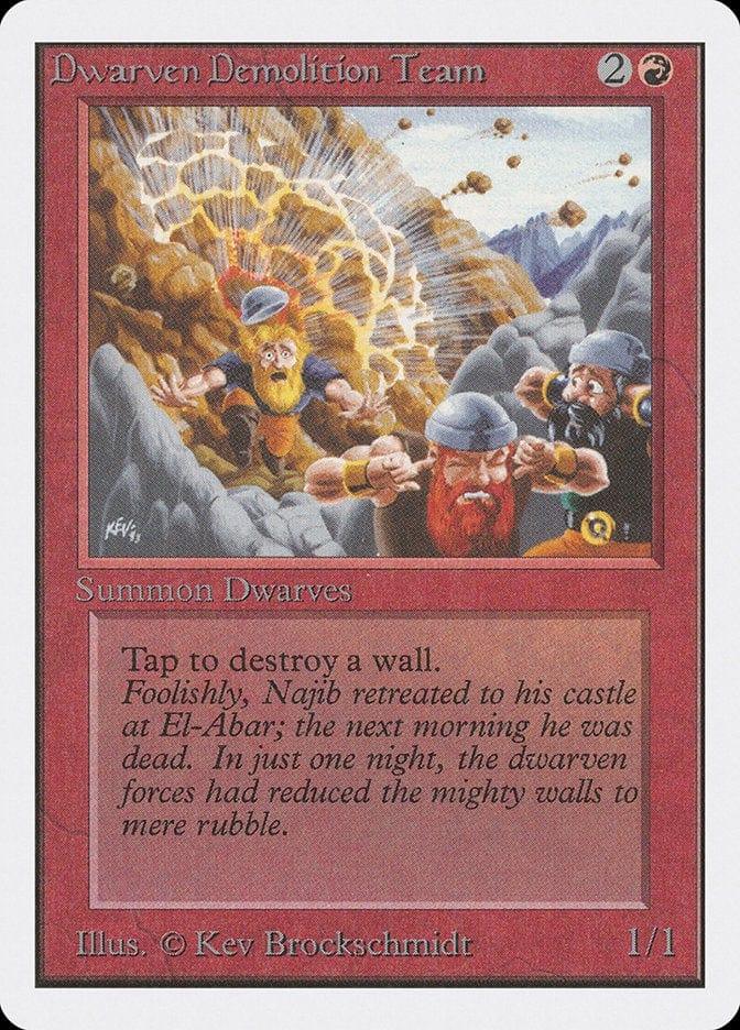 Magic: The Gathering MTG Single Dwarven Demolition Team [Unlimited Edition]