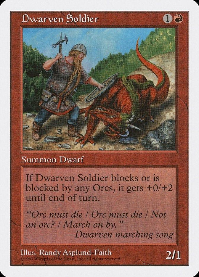 Magic: The Gathering MTG Single Dwarven Soldier [Fifth Edition]