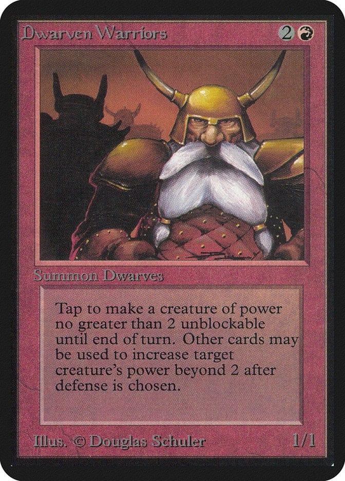 Magic: The Gathering MTG Single Dwarven Warriors [Limited Edition Alpha]