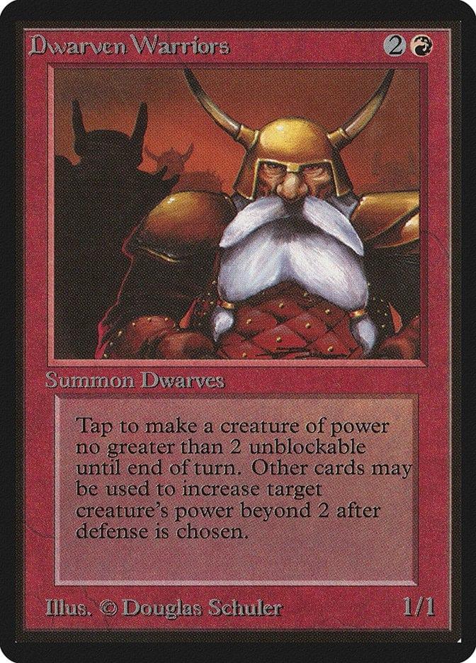 Magic: The Gathering MTG Single Dwarven Warriors [Limited Edition Beta]