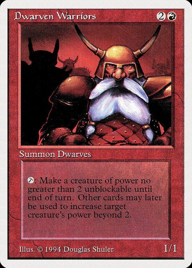 Magic: The Gathering MTG Single Dwarven Warriors [Summer Magic / Edgar]