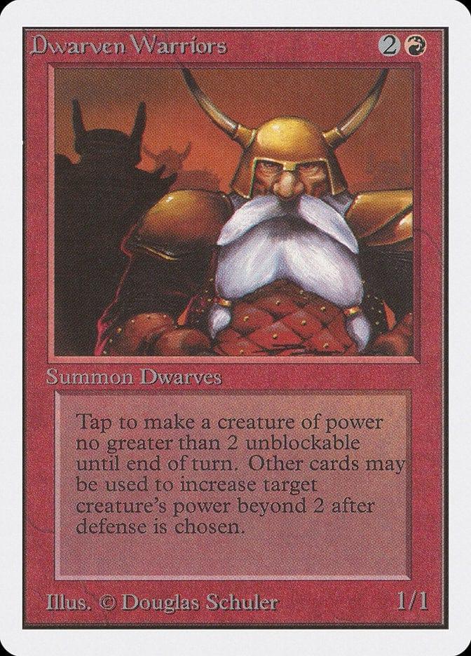 Magic: The Gathering MTG Single Dwarven Warriors [Unlimited Edition]