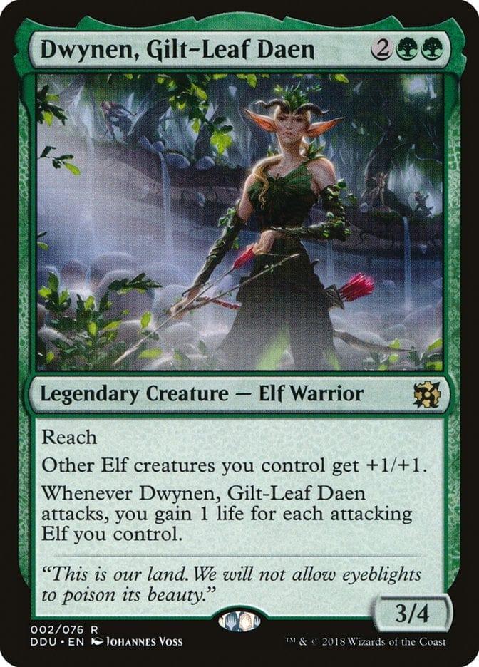 Magic: The Gathering MTG Single Dwynen, Gilt-Leaf Daen [Duel Decks: Elves vs. Inventors]