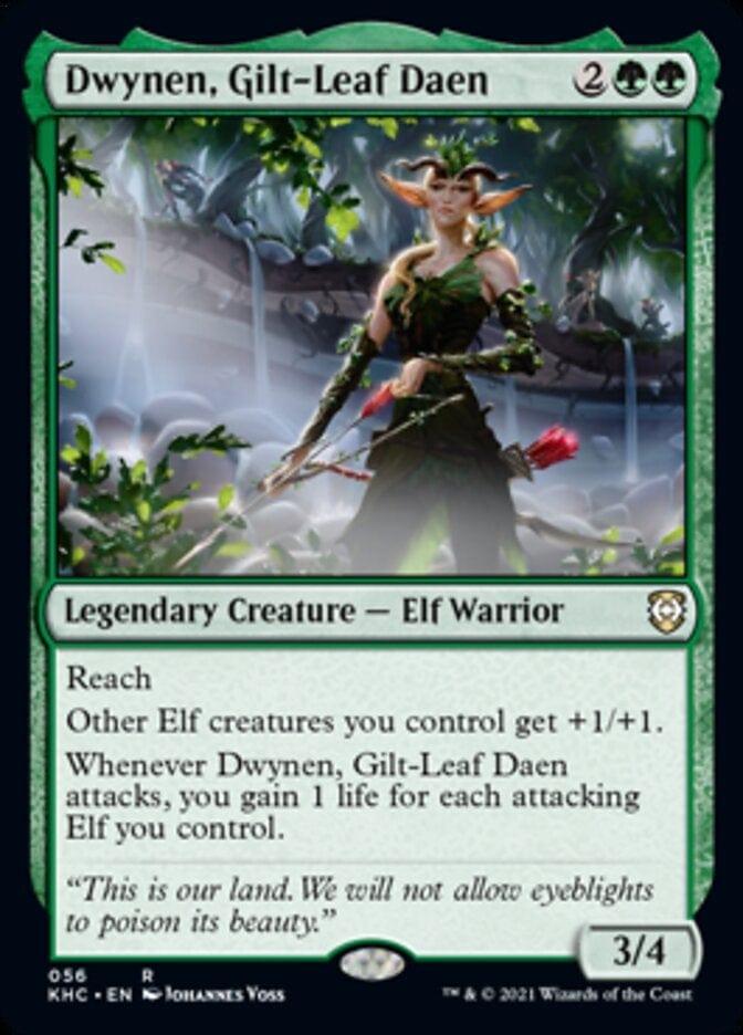 Magic: The Gathering MTG Single Dwynen, Gilt-Leaf Daen [Kaldheim Commander]